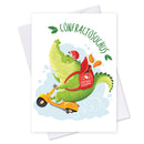Modern Australian dinosaurs: greeting cards ("Confractosuchus")