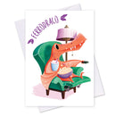 Modern Australian dinosaurs: greeting cards ("Ferrodraco")