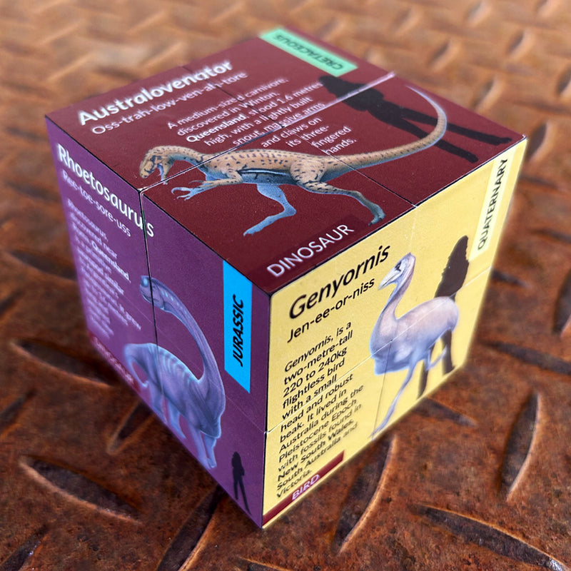 Australian natural history foldable cube