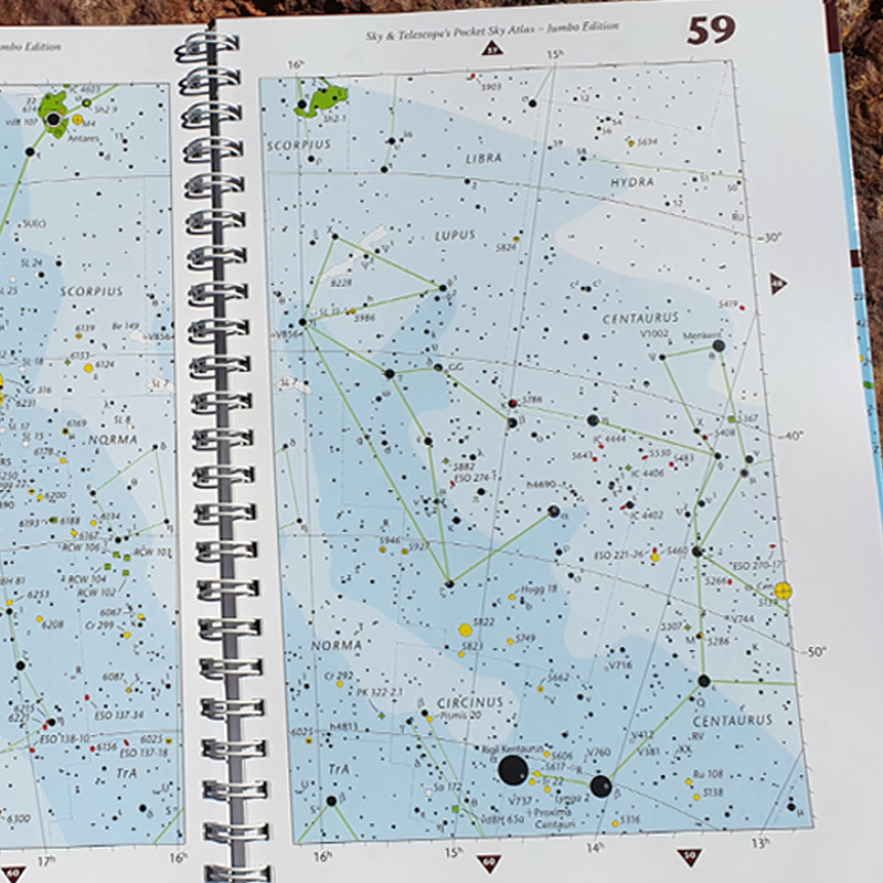 Pocket online sky atlas