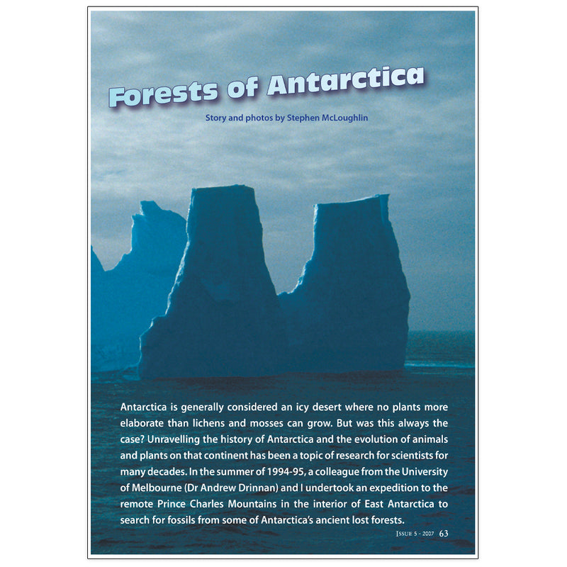  Out of the freezer: Exposing the vanished forests of Antarctica by Dr Stephen McLoughlin