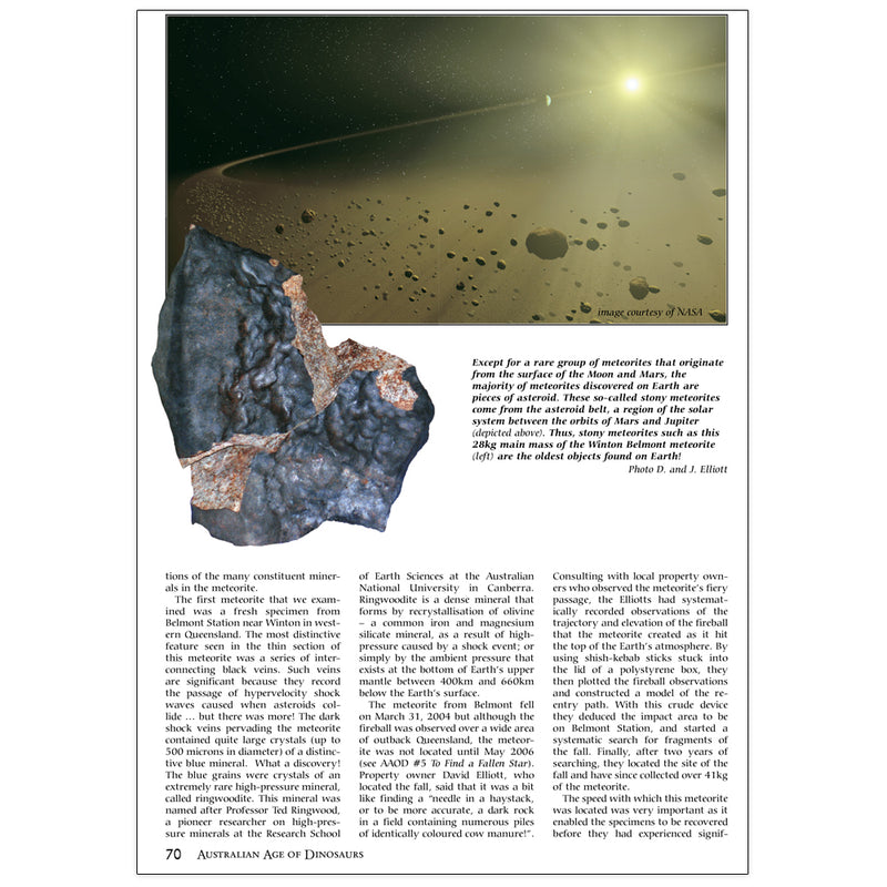Secrets of a rock from space by Professor Ken Collerson