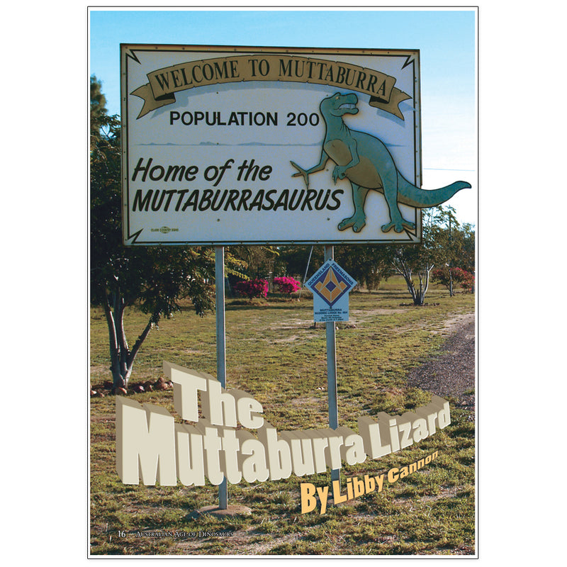 The Muttaburra Lizard by Libby Cannon