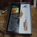 Holly grevillea earrings (brass)