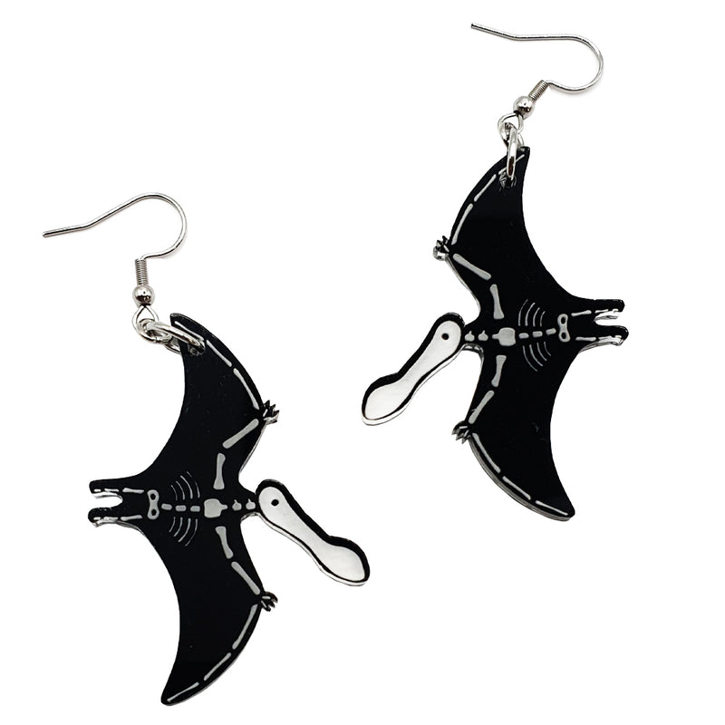 "Ferrodraco" skeleton earrings