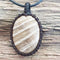 Petrified wood necklace