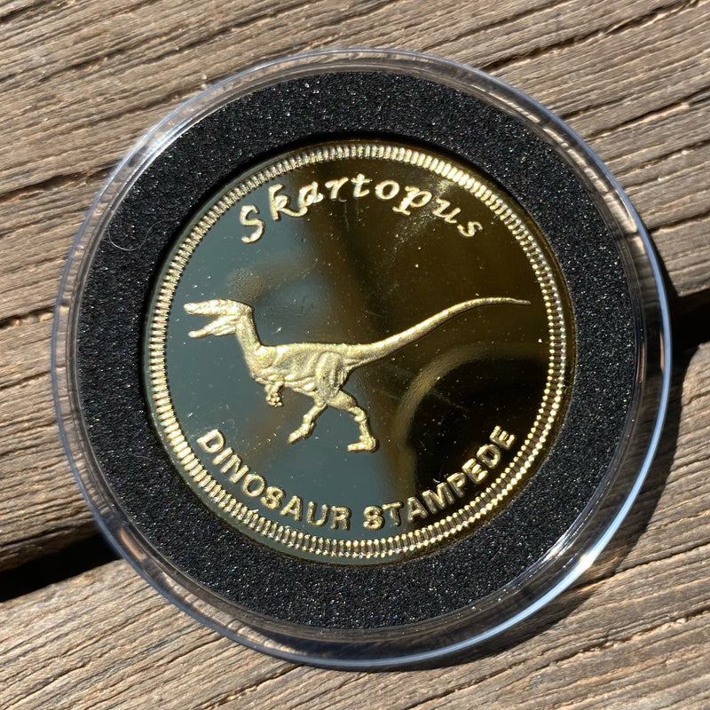 Dinosaur Stampede Scartopus coin