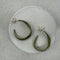 Hoop leaf eucalyptus earrings by Michael Michaud