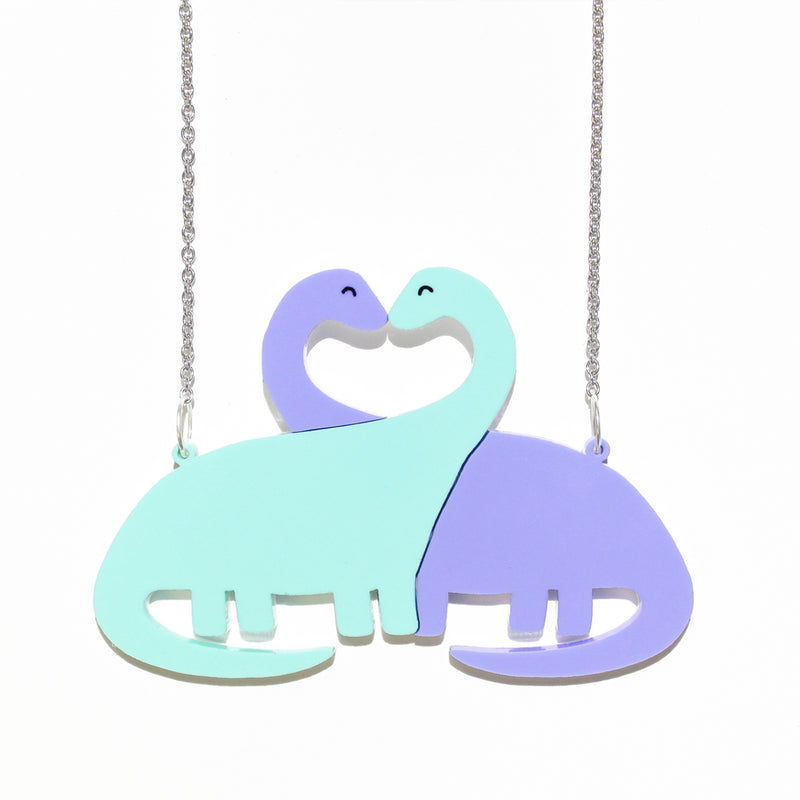 Entwined sauropod necklace